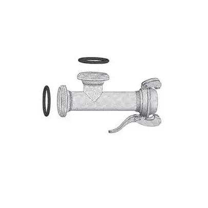 Camlock Tee with “Female” Branch Galvanized  Diameter: 50–300 mm  