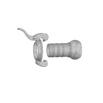 Camlock “Male” Nipple Galvanized with Lever Ring  Diameter: 50–400 mm  