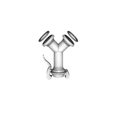 Camlock Y-Tee with “Female” Outlet Galvanized  Diameter: 50–400 mm  