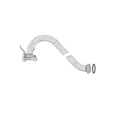 S-Shaped Camlock Adapter “Swan Neck” Galvanized  Diameter: 50–196 mm  