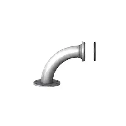 90° Camlock Elbow “Female” Flange Galvanized  Diameter: 50–300 mm  