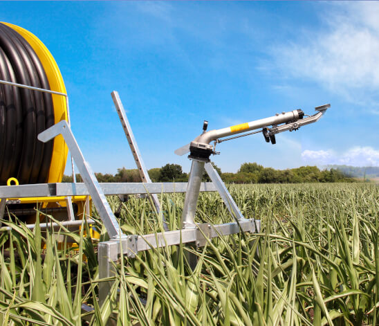 Reel-Type Irrigation Machine DM 500/110 with Long-Range Sprinkler  