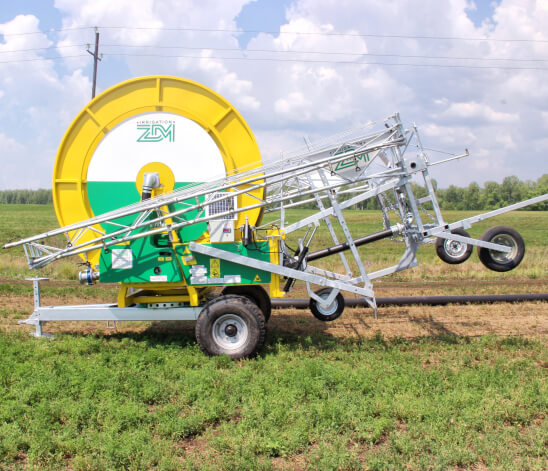Reel-Type Irrigation Machine 400/110 with Irrigation Boom  