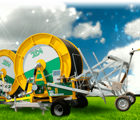 Reel-Type Irrigation Machine DM 530/110 with Long-Range Sprinkler  